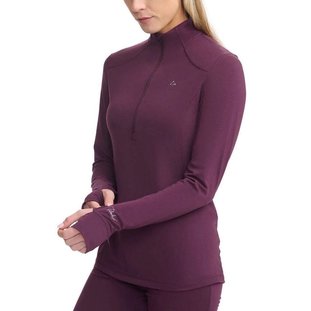Paradox Stacey Merino Wool Long Sleeve Base Layer 1/4 Zip Mesium